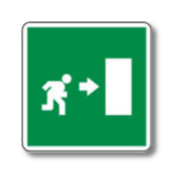 Cartello Uscita di Sicurezza a Destra