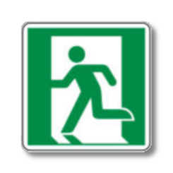 Cartello Uscita di Sicurezza a Sinistra